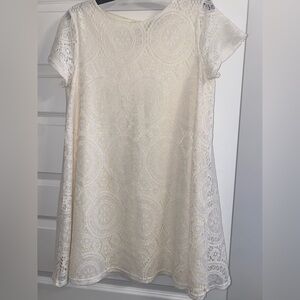 ASOS Cream Lace Midi Dress